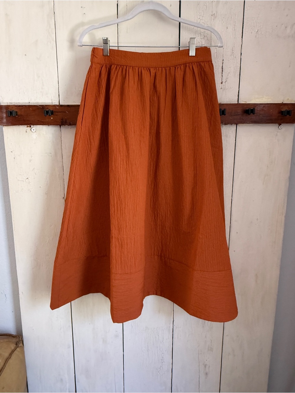 House of Harlow 1960 Rust Orange A-Line Skirt